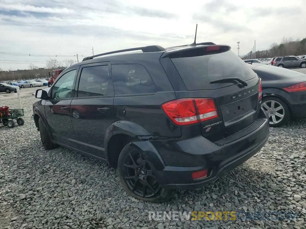 2 fotografías del automóvil dañado 3C4PDDEG9KT861991 DODGE JOURNEY 2019