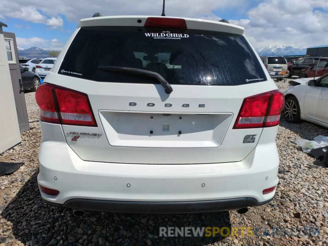 6 fotografías del automóvil dañado 3C4PDDEGXKT875575 DODGE JOURNEY 2019