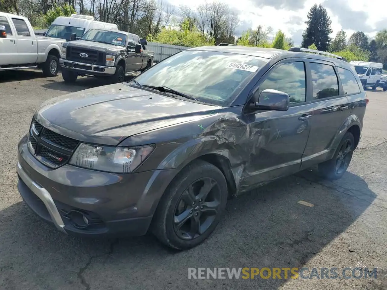 1 fotografías del automóvil dañado 3C4PDDGG1KT845328 DODGE JOURNEY 2019