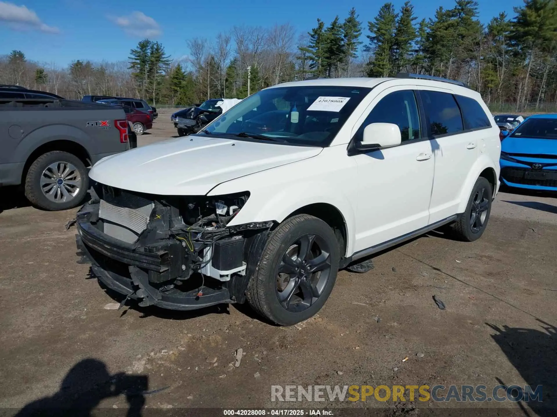 2 fotografías del automóvil dañado 3C4PDDGGXKT848891 DODGE JOURNEY 2019