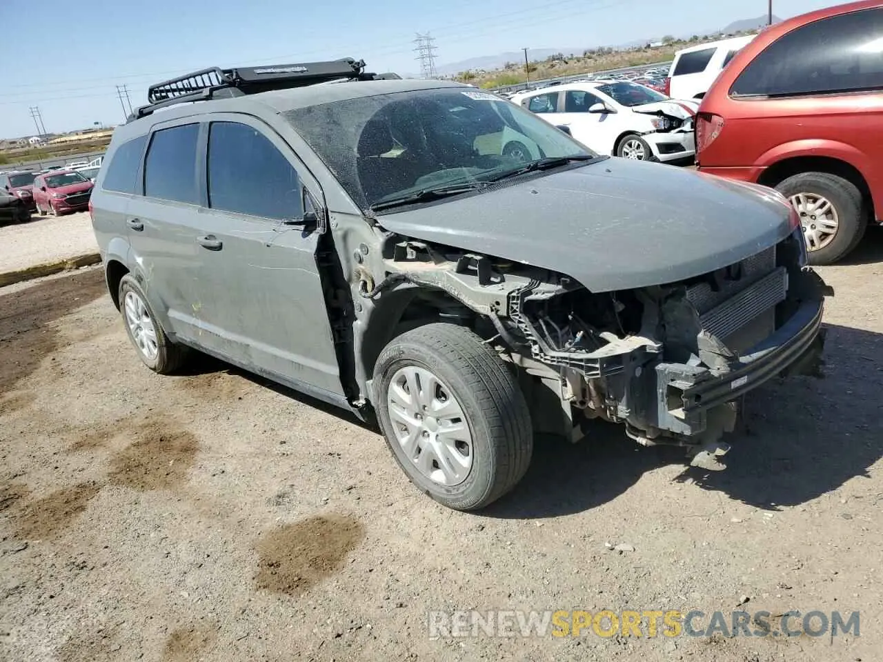 4 fotografías del automóvil dañado 3C4PDCAB1LT274125 DODGE JOURNEY 2020