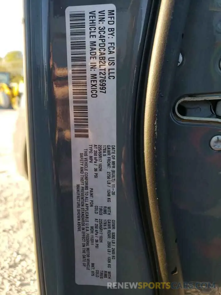14 fotografías del automóvil dañado 3C4PDCAB2LT276997 DODGE JOURNEY 2020