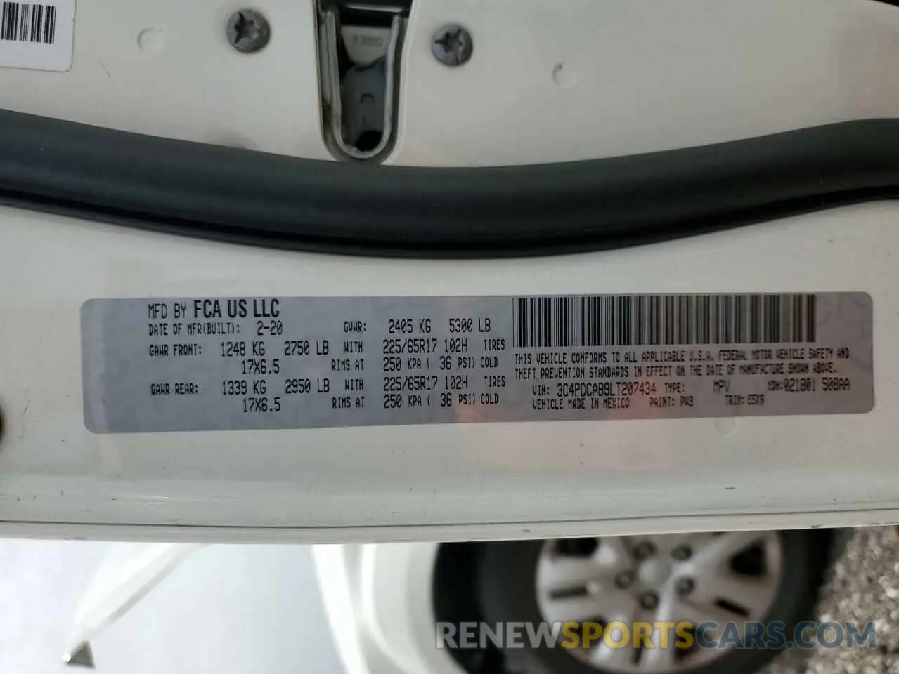 14 fotografías del automóvil dañado 3C4PDCAB9LT207434 DODGE JOURNEY 2020