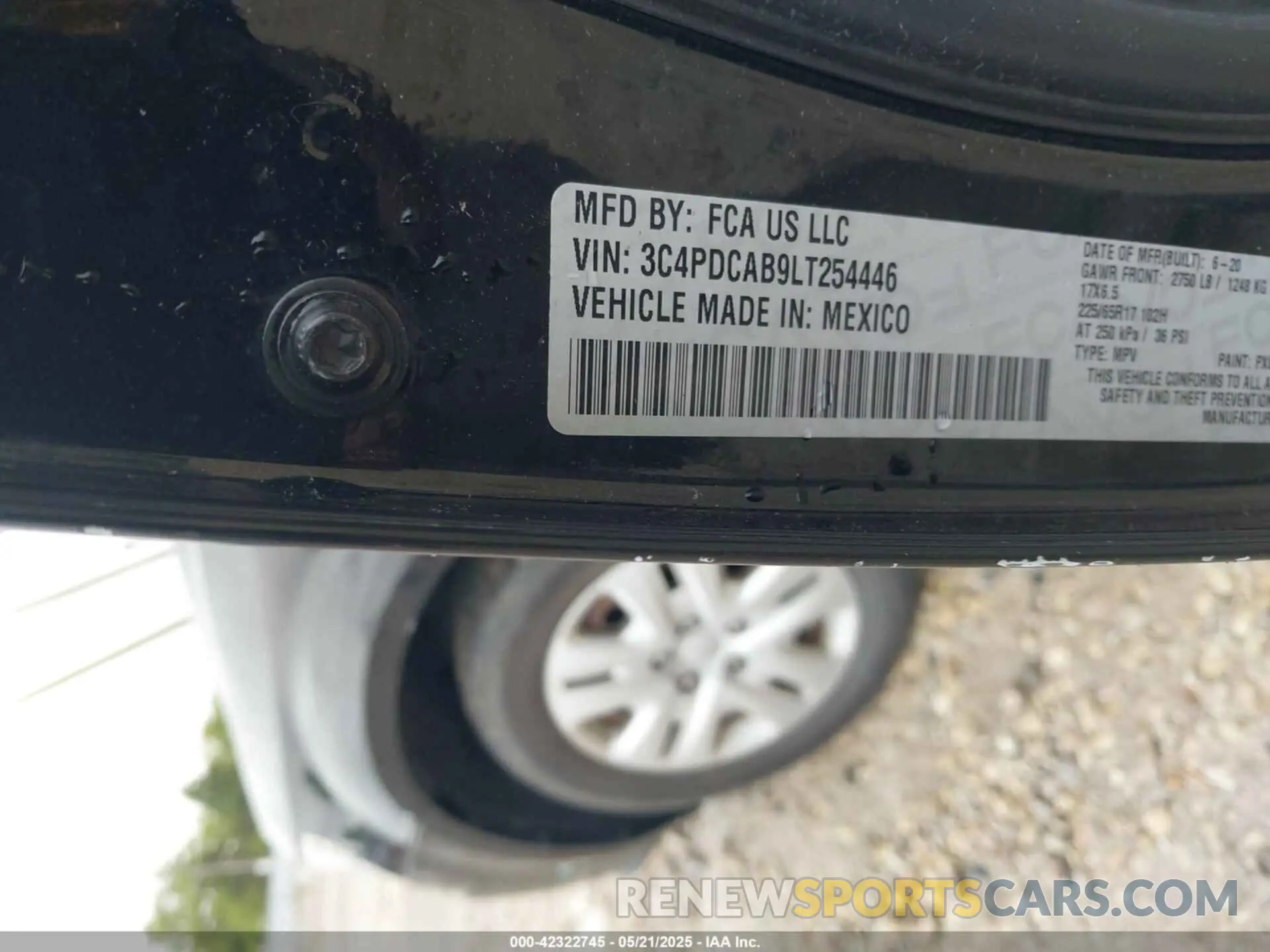 9 fotografías del automóvil dañado 3C4PDCAB9LT254446 DODGE JOURNEY 2020