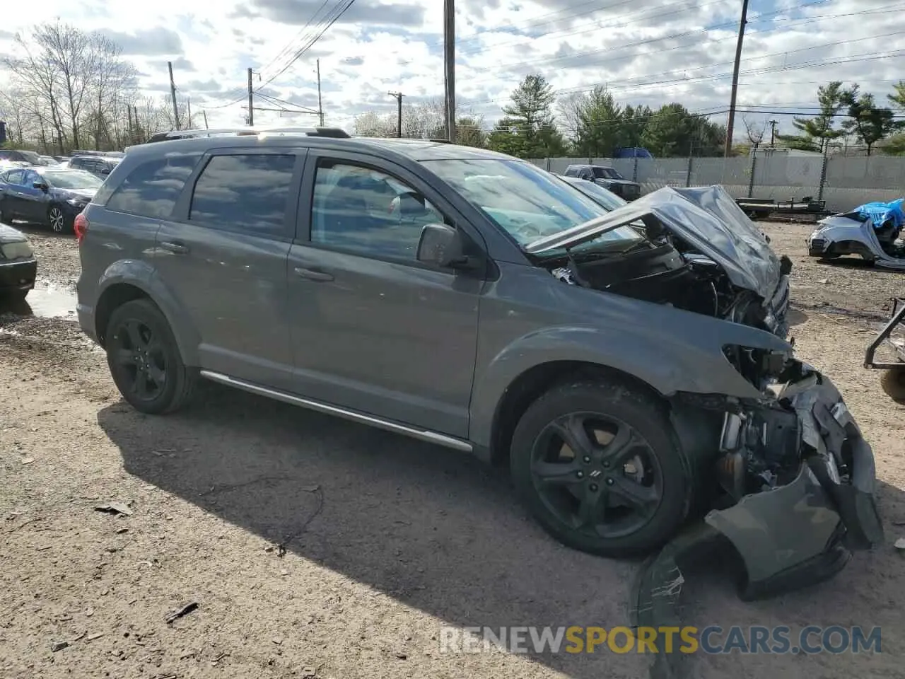 4 fotografías del automóvil dañado 3C4PDCGB0LT268632 DODGE JOURNEY 2020