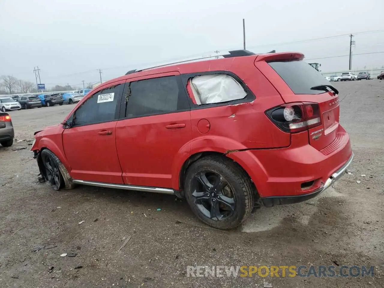 2 fotografías del automóvil dañado 3C4PDCGB1LT194167 DODGE JOURNEY 2020