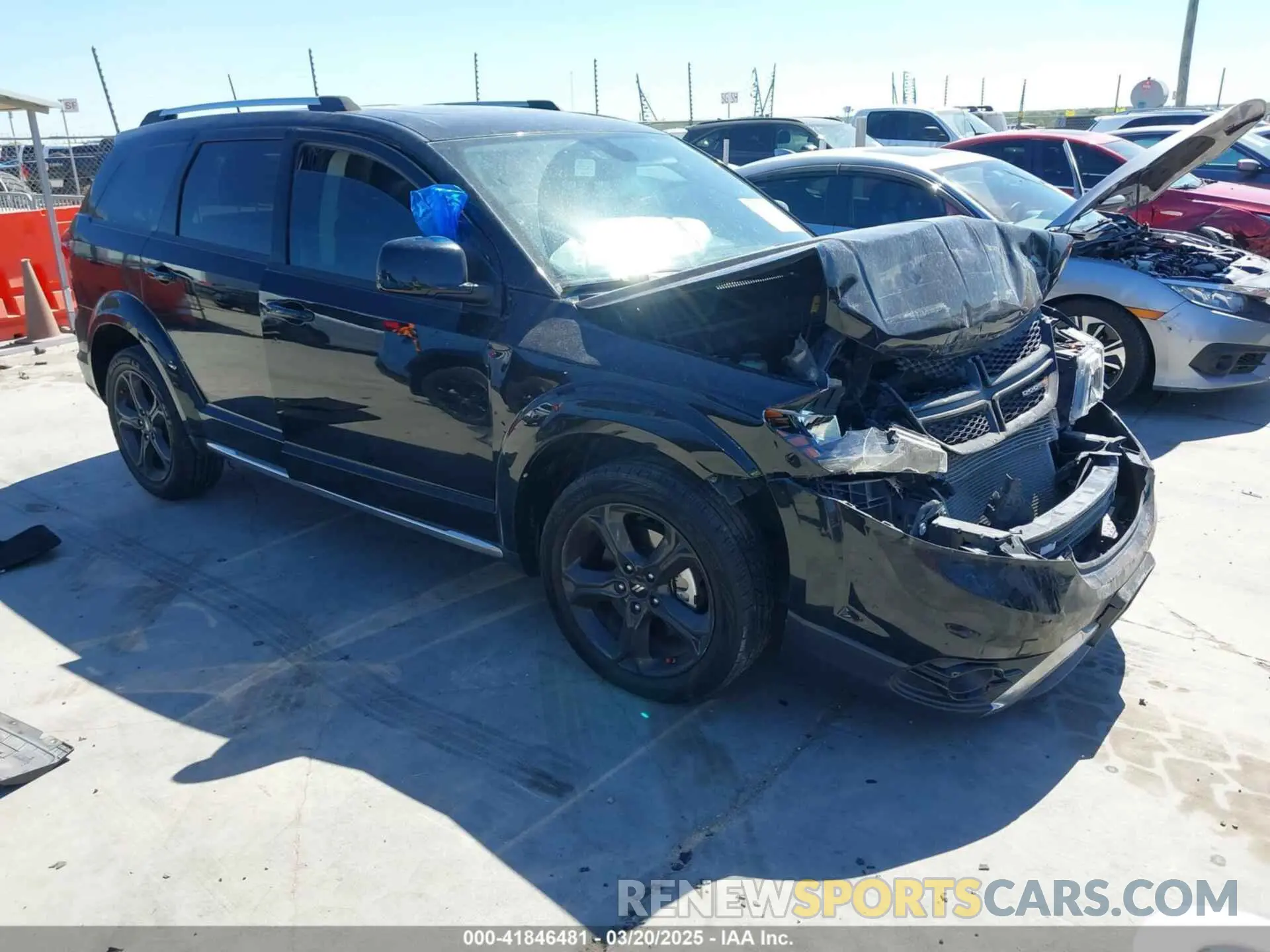 1 fotografías del automóvil dañado 3C4PDCGB3LT231591 DODGE JOURNEY 2020