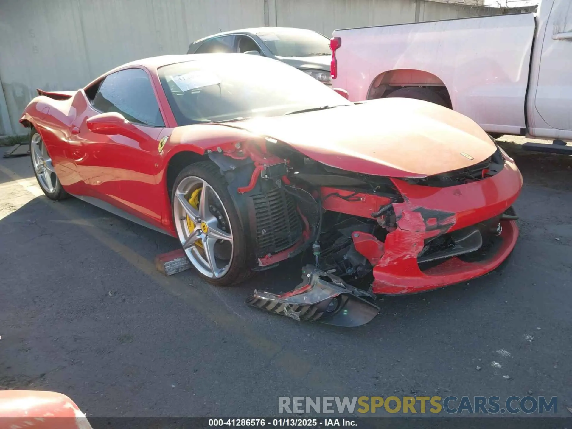 1 fotografías del automóvil dañado ZFF67NFAXA0175314 FERRARI 458 ITALIA 2010