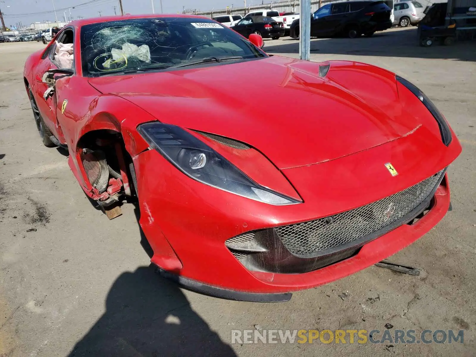 1 fotografías del automóvil dañado ZFF83CLA3K0238705 FERRARI 812 2019
