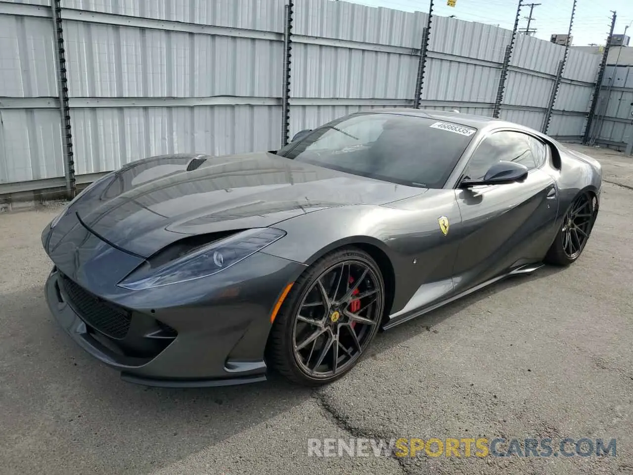 1 fotografías del automóvil dañado ZFF83CLA9K0242841 FERRARI 812 2019