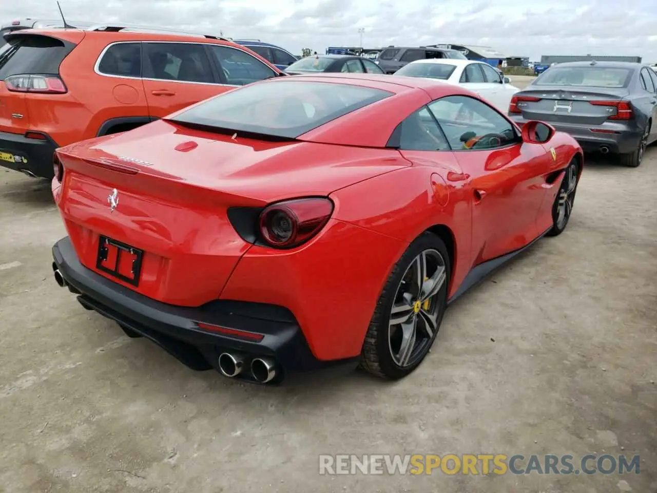 4 fotografías del automóvil dañado ZFF89FPA5K0246329 FERRARI ALL MODELS 2019