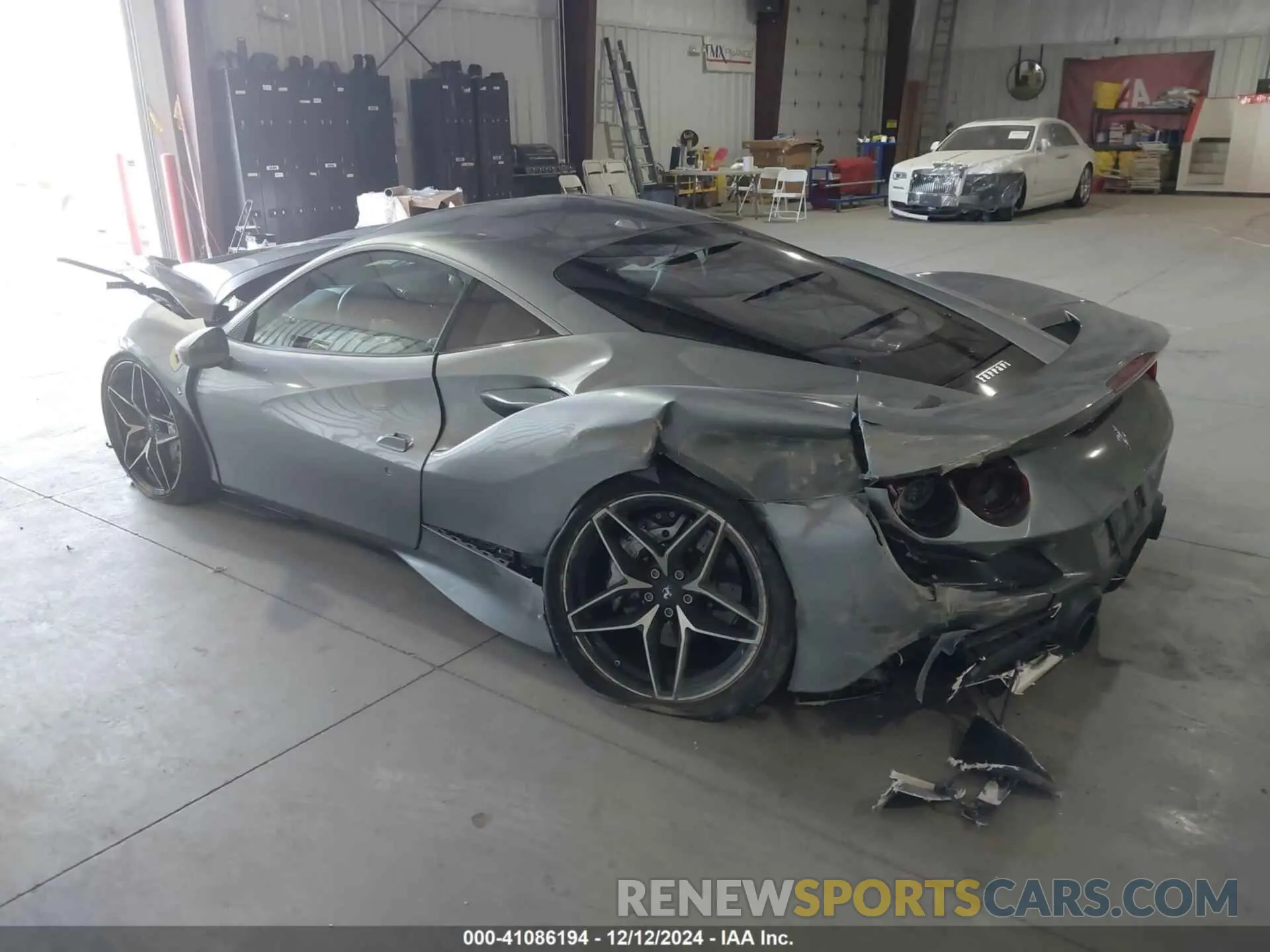 3 fotografías del automóvil dañado ZFF92LLA9N0270358 FERRARI F8 TRIBUTO 2022