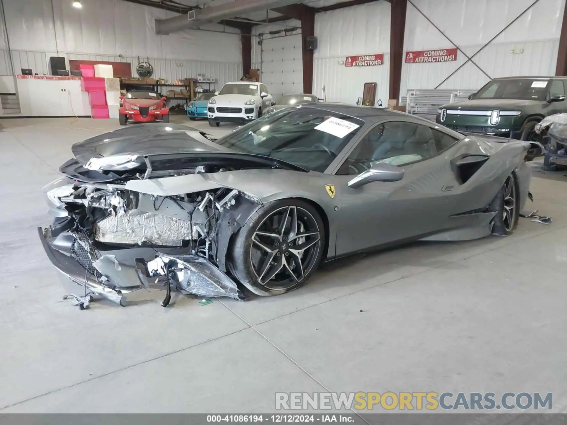 6 fotografías del automóvil dañado ZFF92LLA9N0270358 FERRARI F8 TRIBUTO 2022