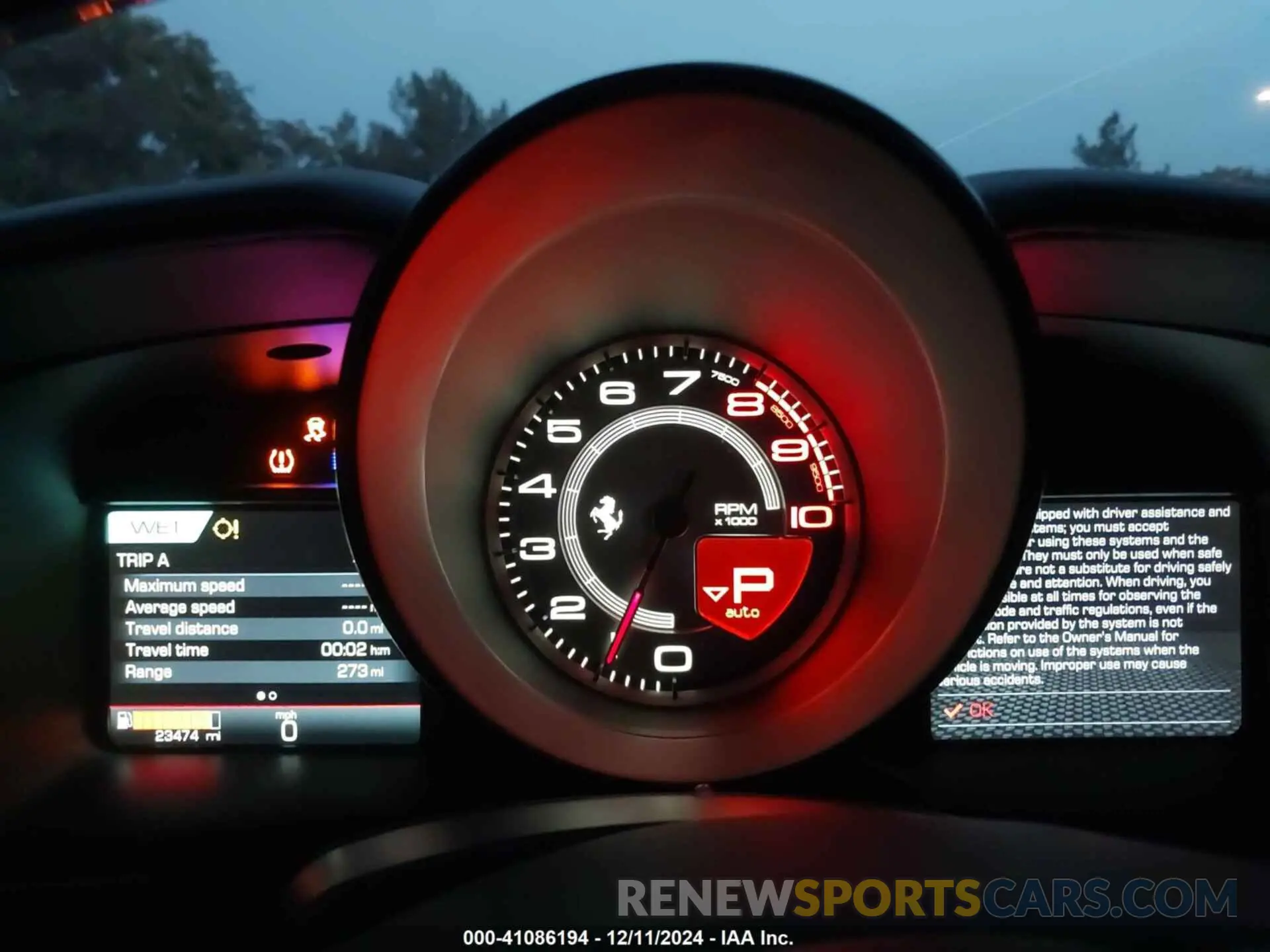 7 fotografías del automóvil dañado ZFF92LLA9N0270358 FERRARI F8 TRIBUTO 2022