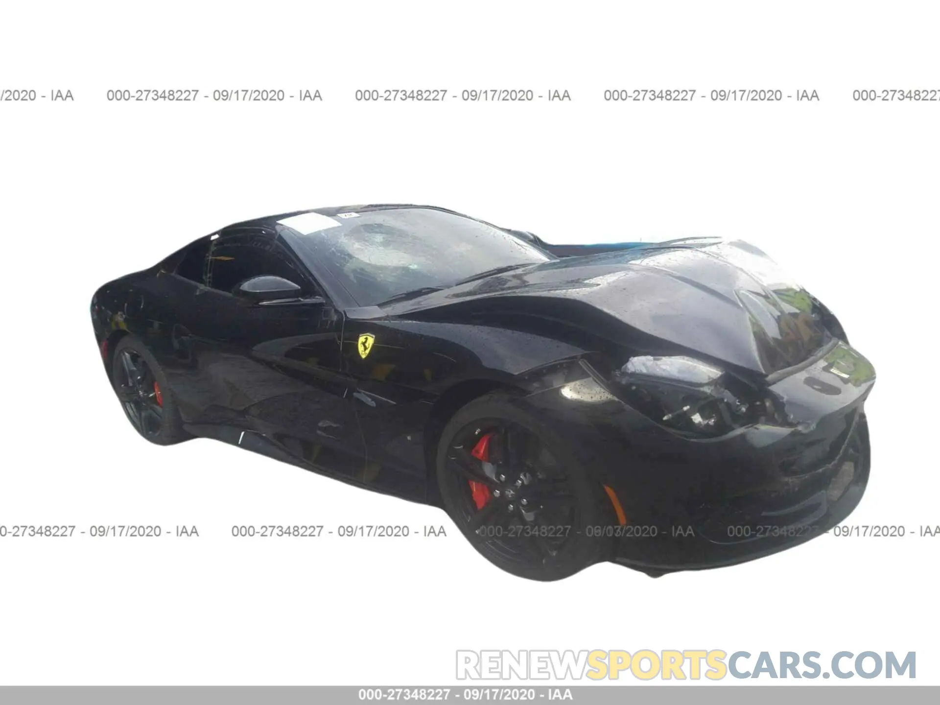 1 fotografías del automóvil dañado ZFF89FPAXK0242356 FERRARI PORTOFINO 2019
