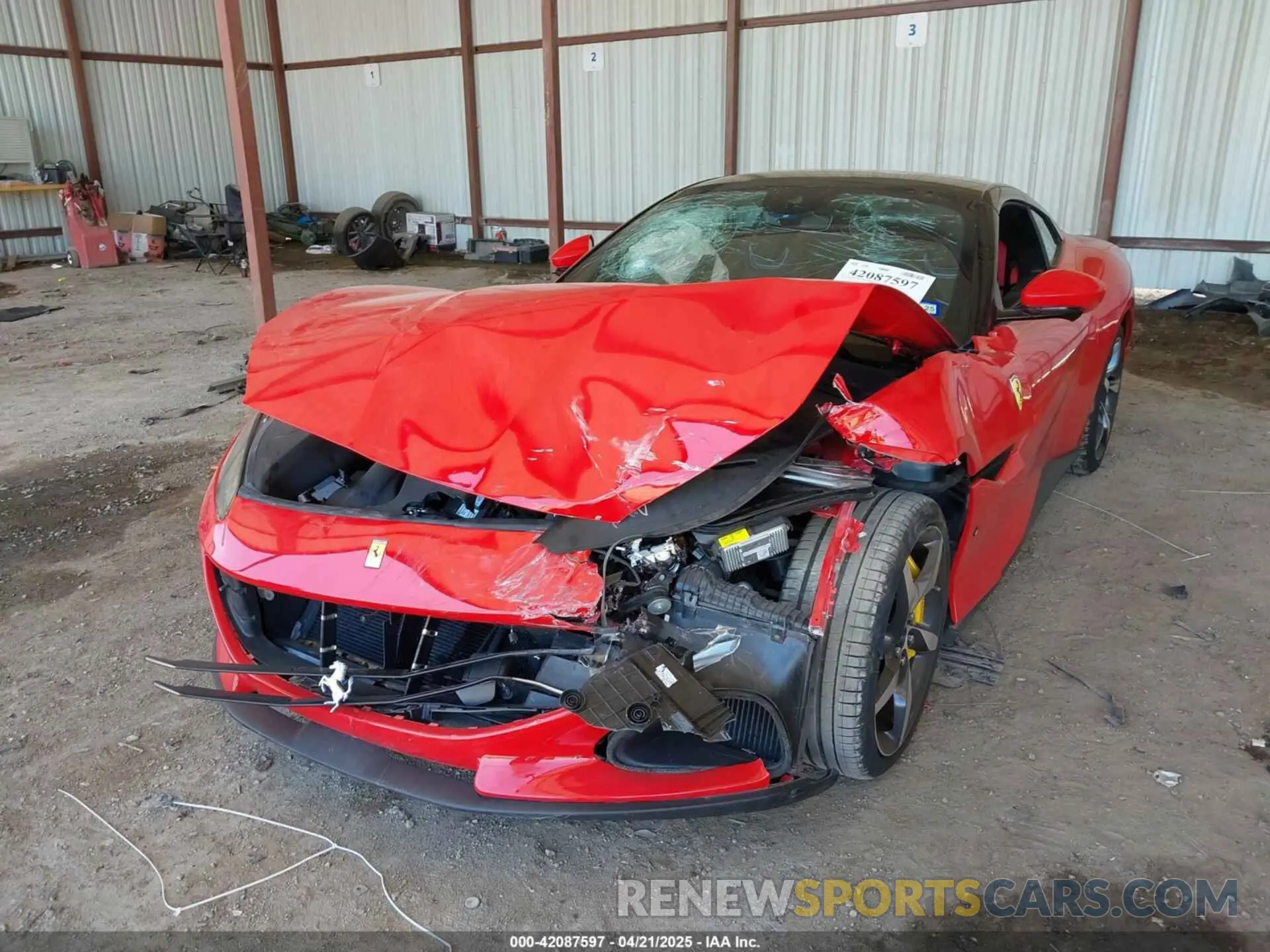 6 fotografías del automóvil dañado ZFF02RPA6P0299535 FERRARI PORTOFINO M 2023
