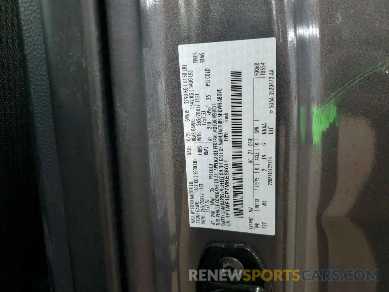 13 fotografías del automóvil dañado 1FTMF1EP7MKE58611 FORD All Models 2021