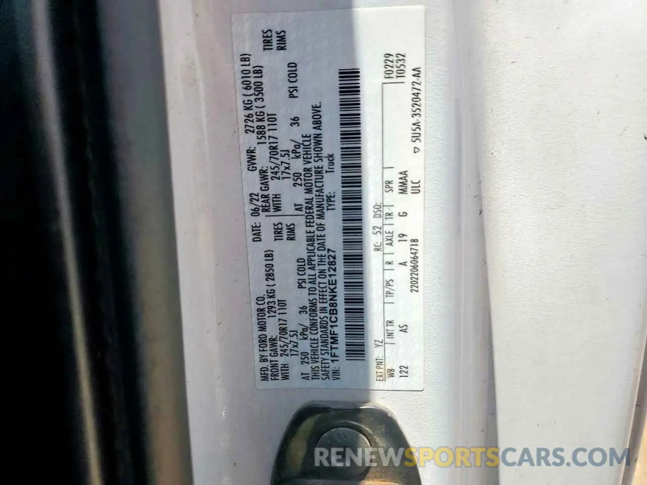 12 fotografías del automóvil dañado 1FTMF1CB8NKE12827 FORD All Models 2022