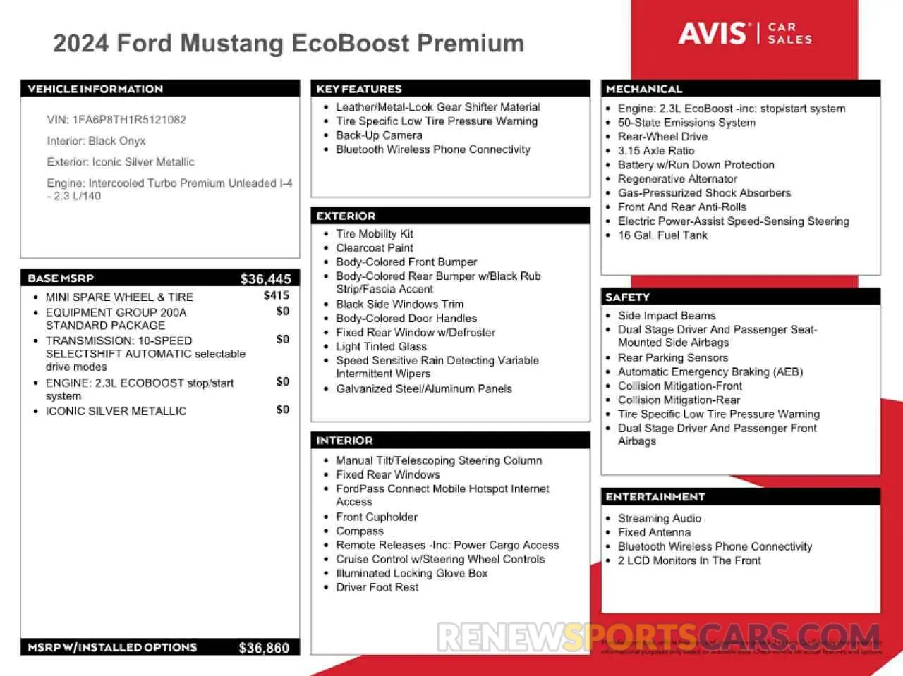 12 fotografías del automóvil dañado 1FA6P8TH1R5121082 FORD ALL Models 2024