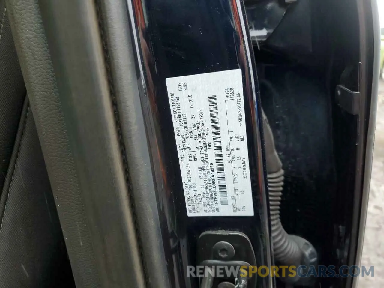 12 fotografías del automóvil dañado 1FTFW3LD9RFA19990 FORD All Models 2024