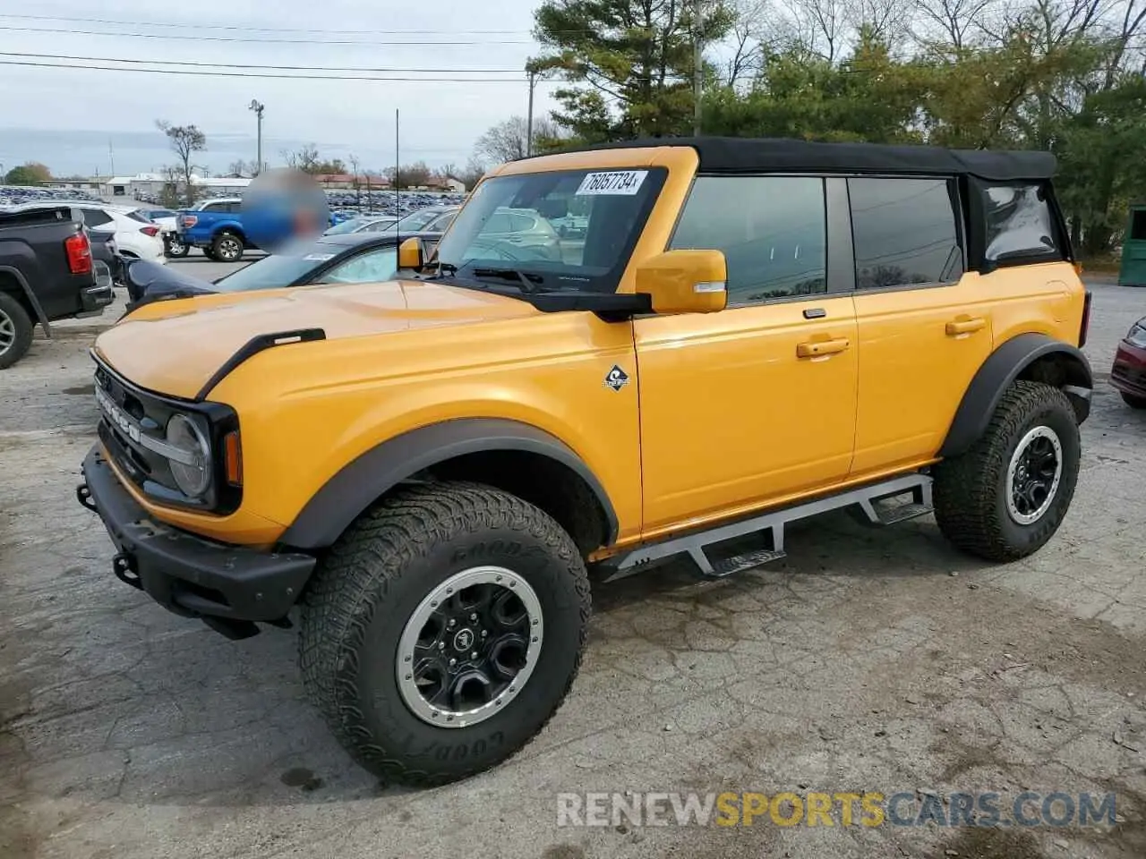 1 fotografías del automóvil dañado 1FMEE5DP6MLA88337 FORD BRONCO 2021