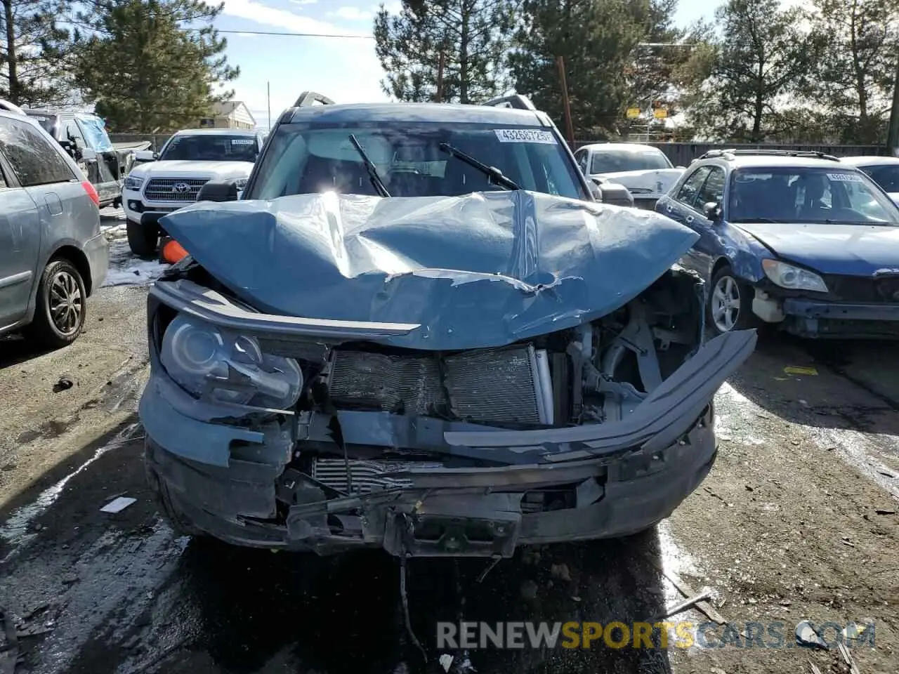 5 fotografías del automóvil dañado 3FMCR9B61MRA66048 FORD BRONCO 2021