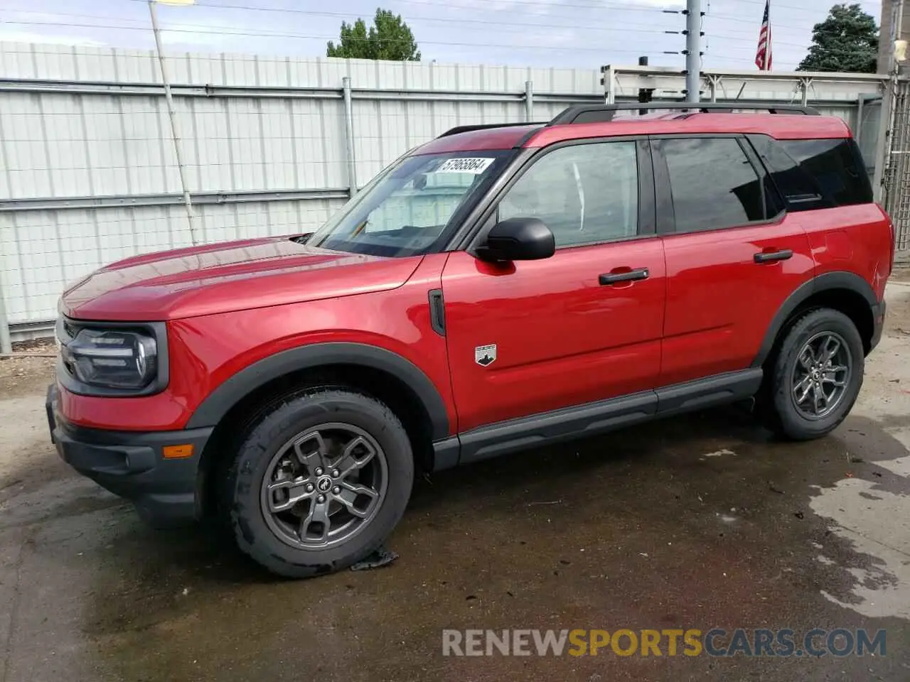 1 fotografías del automóvil dañado 3FMCR9B62MRA70173 FORD BRONCO 2021