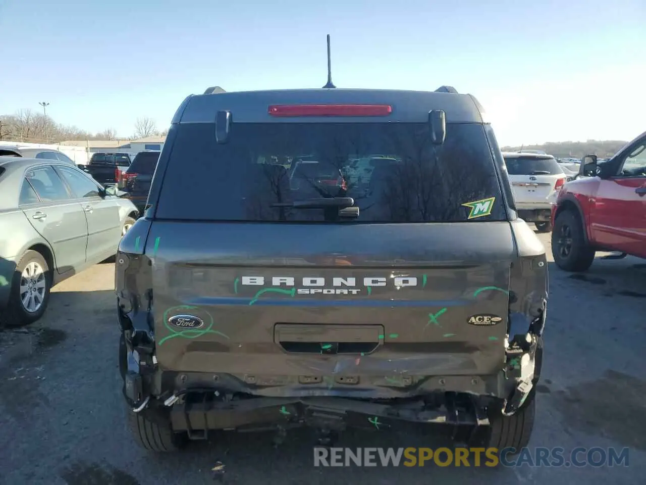 6 fotografías del automóvil dañado 3FMCR9B69MRB38940 FORD BRONCO 2021
