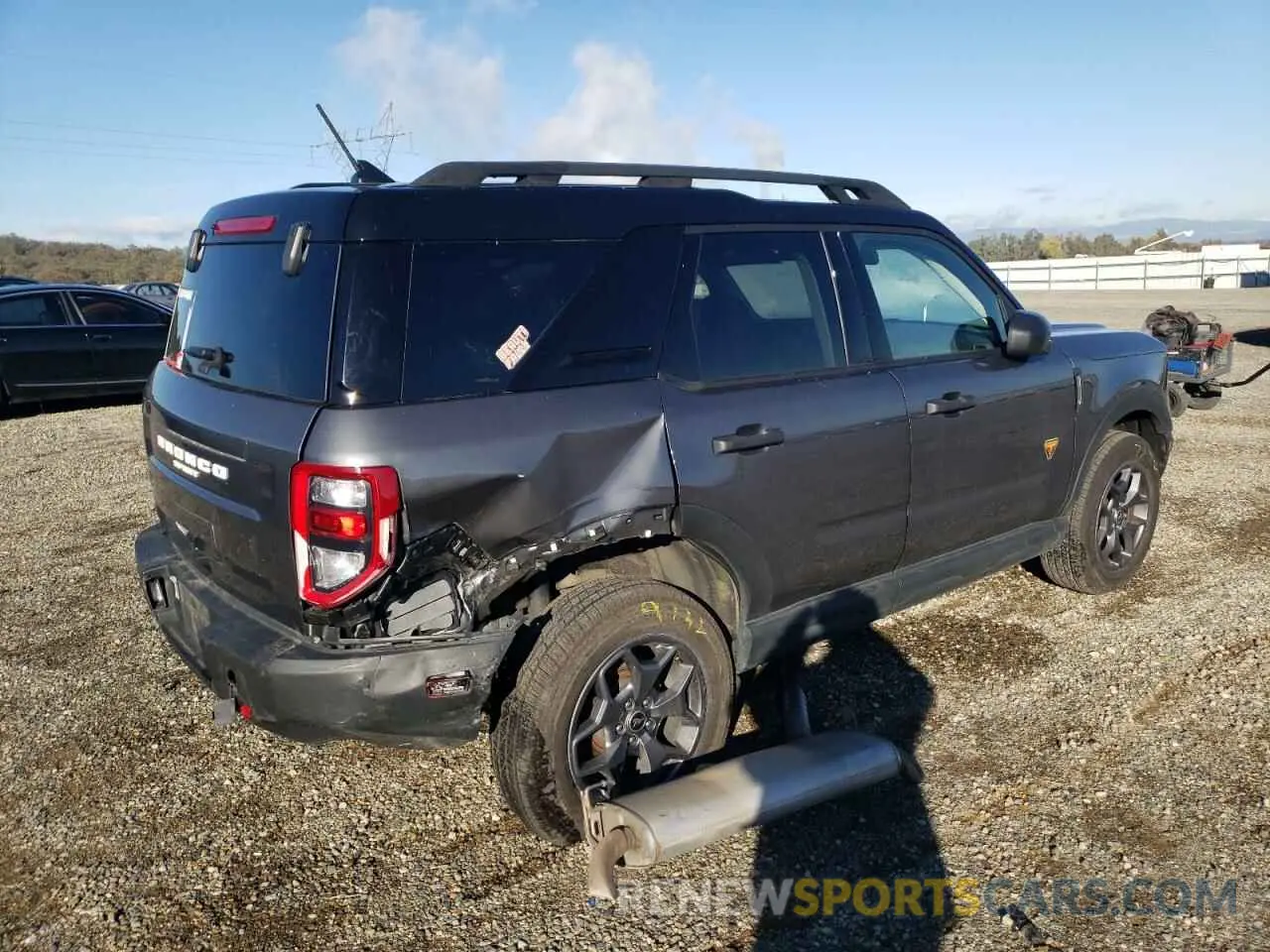 3 fotografías del automóvil dañado 3FMCR9D90MRA56845 FORD BRONCO 2021