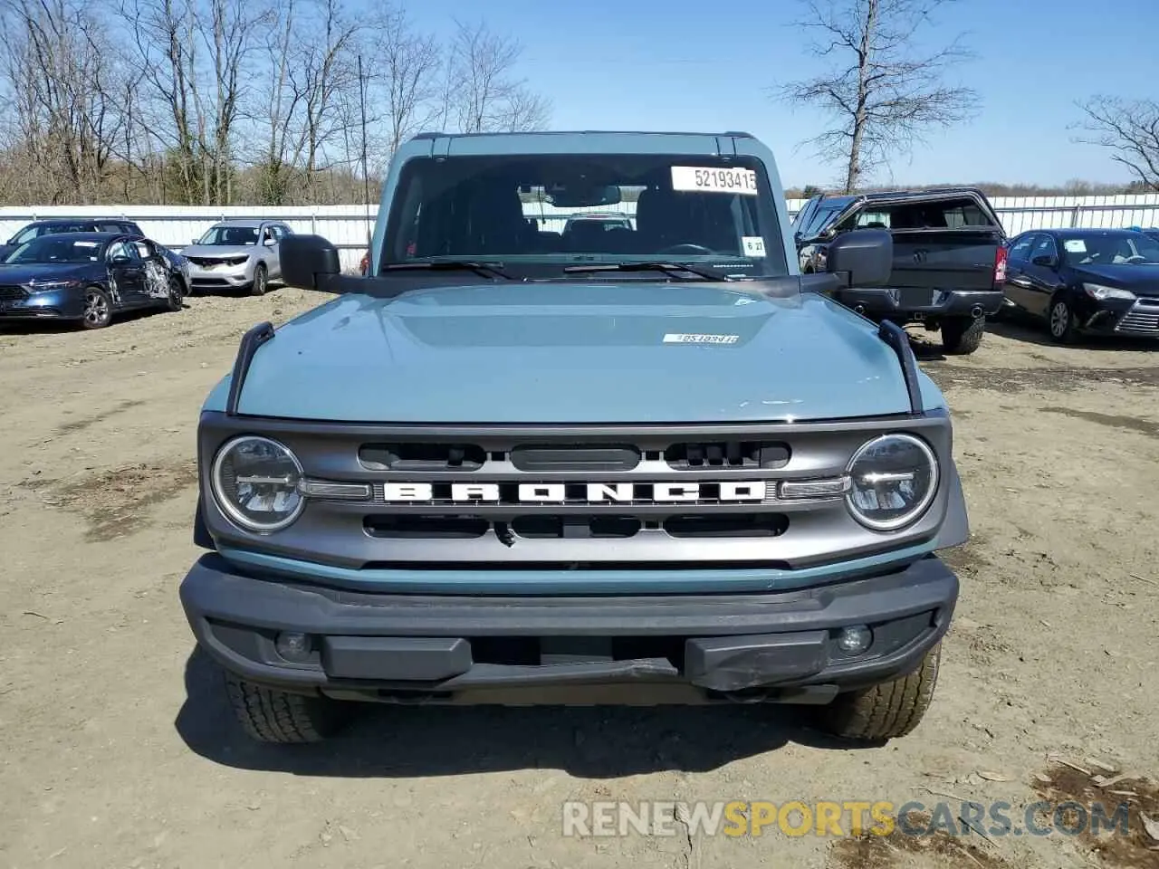 5 fotografías del automóvil dañado 1FMDE5BH0NLB19901 FORD BRONCO 2022