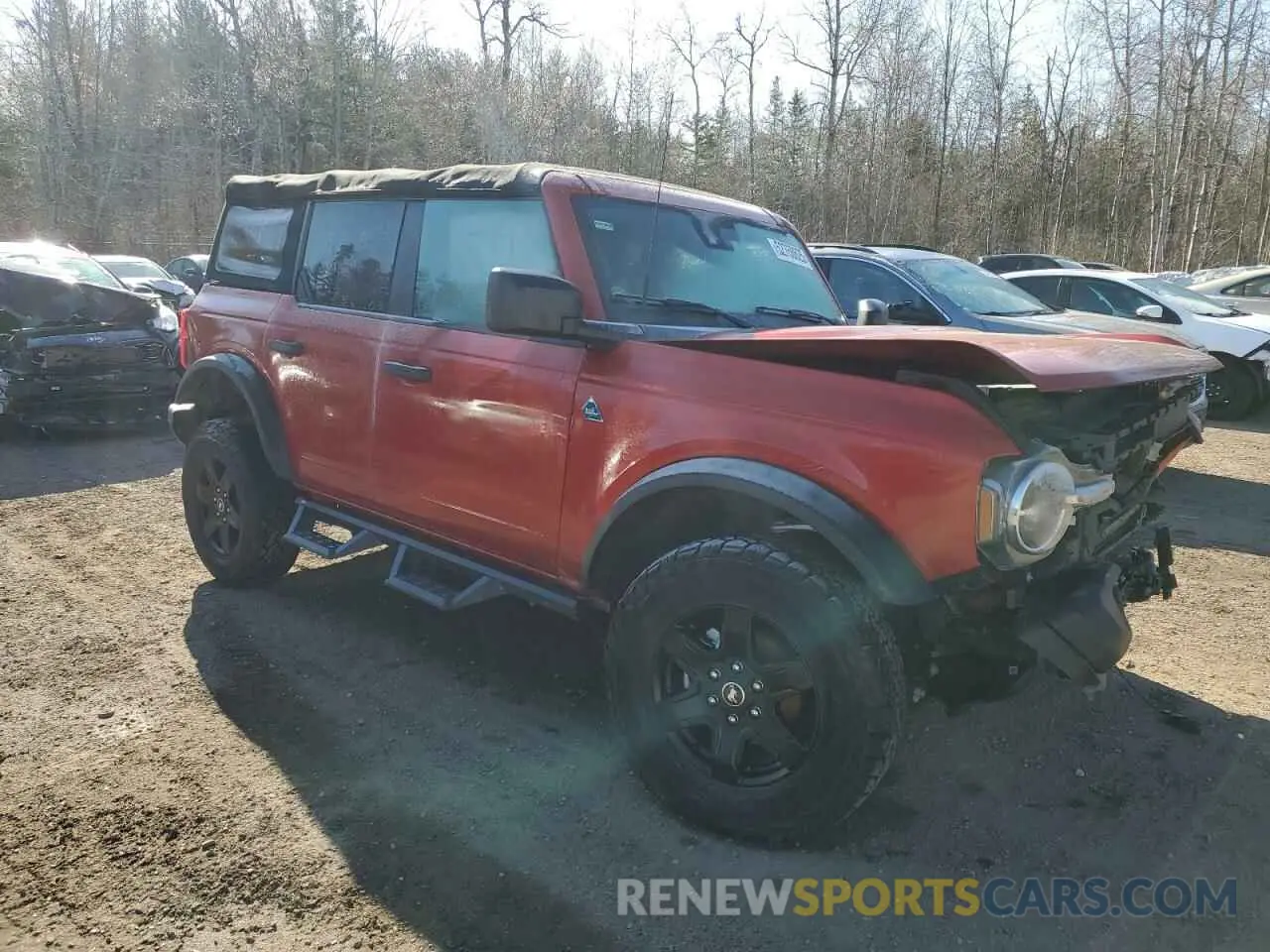 4 fotografías del automóvil dañado 1FMDE5BH5NLB36337 FORD BRONCO 2022