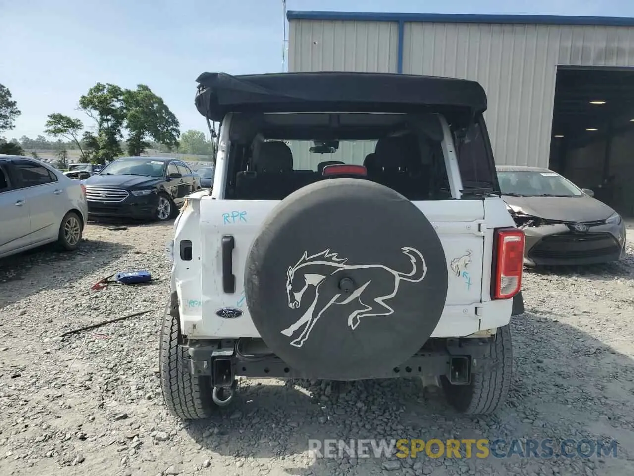 6 fotografías del automóvil dañado 1FMDE5BH9NLA85327 FORD BRONCO 2022