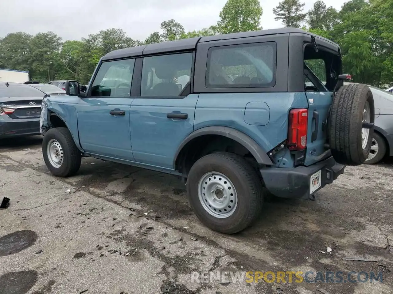 2 fotografías del automóvil dañado 1FMDE5BHXNLB91432 FORD BRONCO 2022