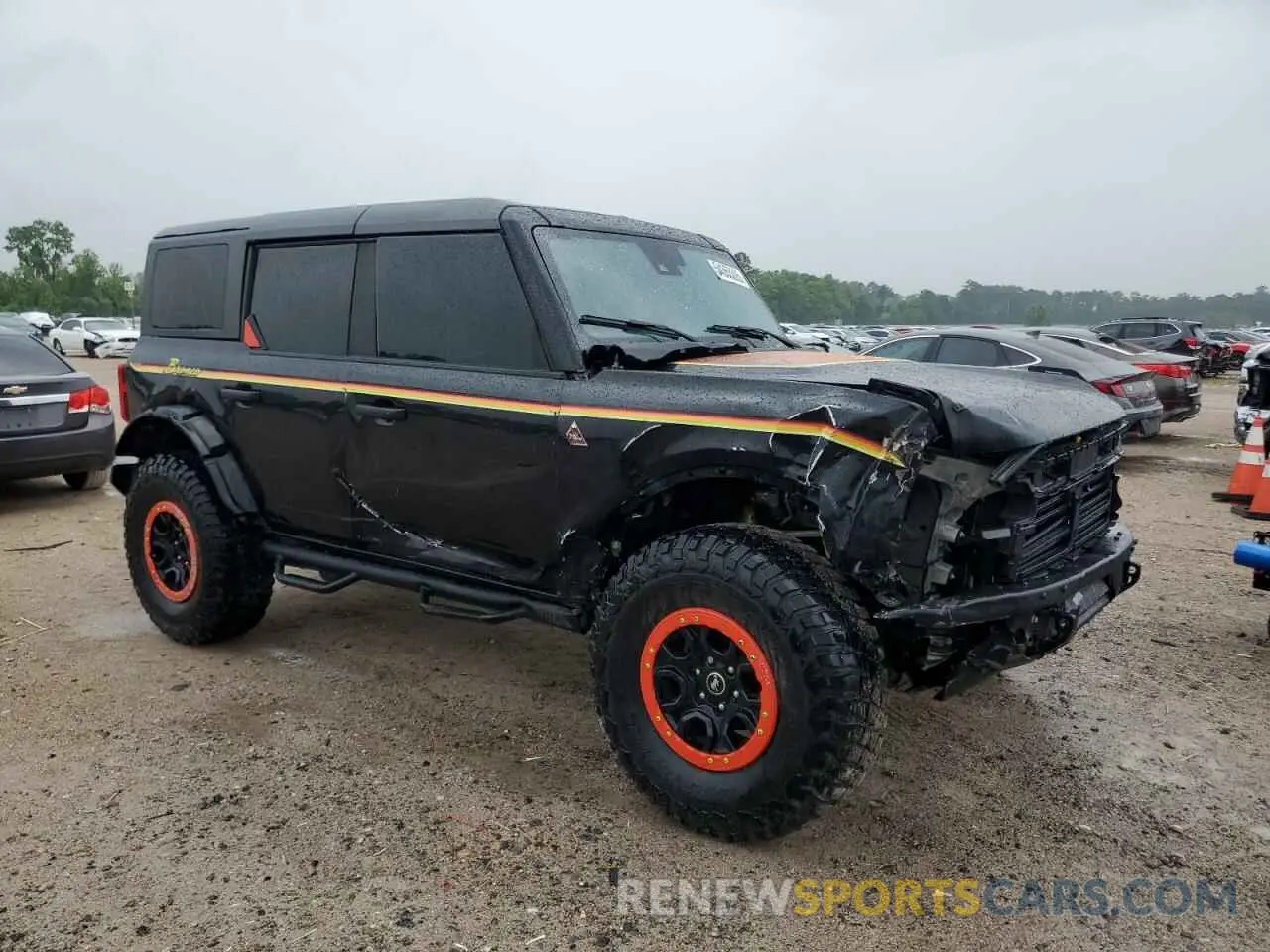 4 fotografías del automóvil dañado 1FMEE5DP5NLB31700 FORD BRONCO 2022