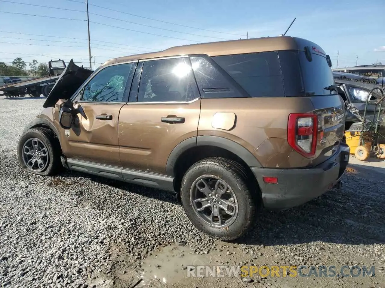 2 fotografías del automóvil dañado 3FMCR9B61NRD12193 FORD BRONCO 2022