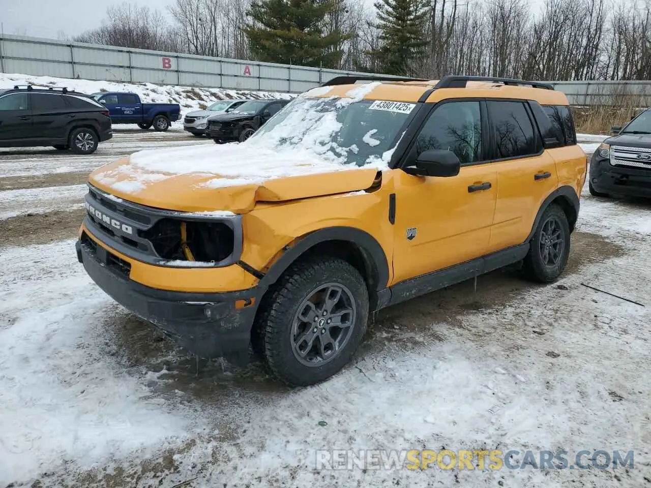 1 fotografías del automóvil dañado 3FMCR9B65NRD98673 FORD BRONCO 2022
