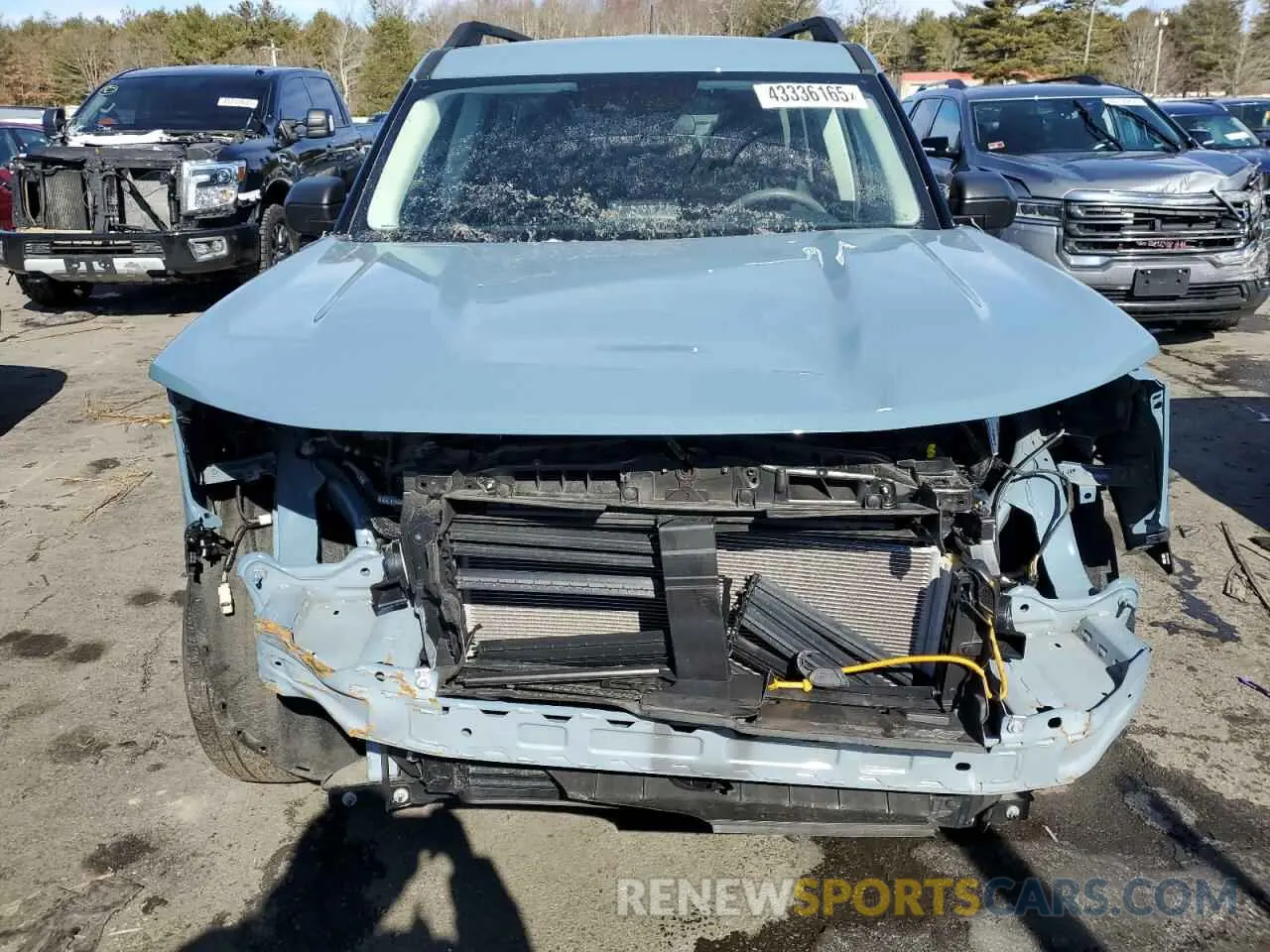 5 fotografías del automóvil dañado 3FMCR9B68NRE19516 FORD BRONCO 2022