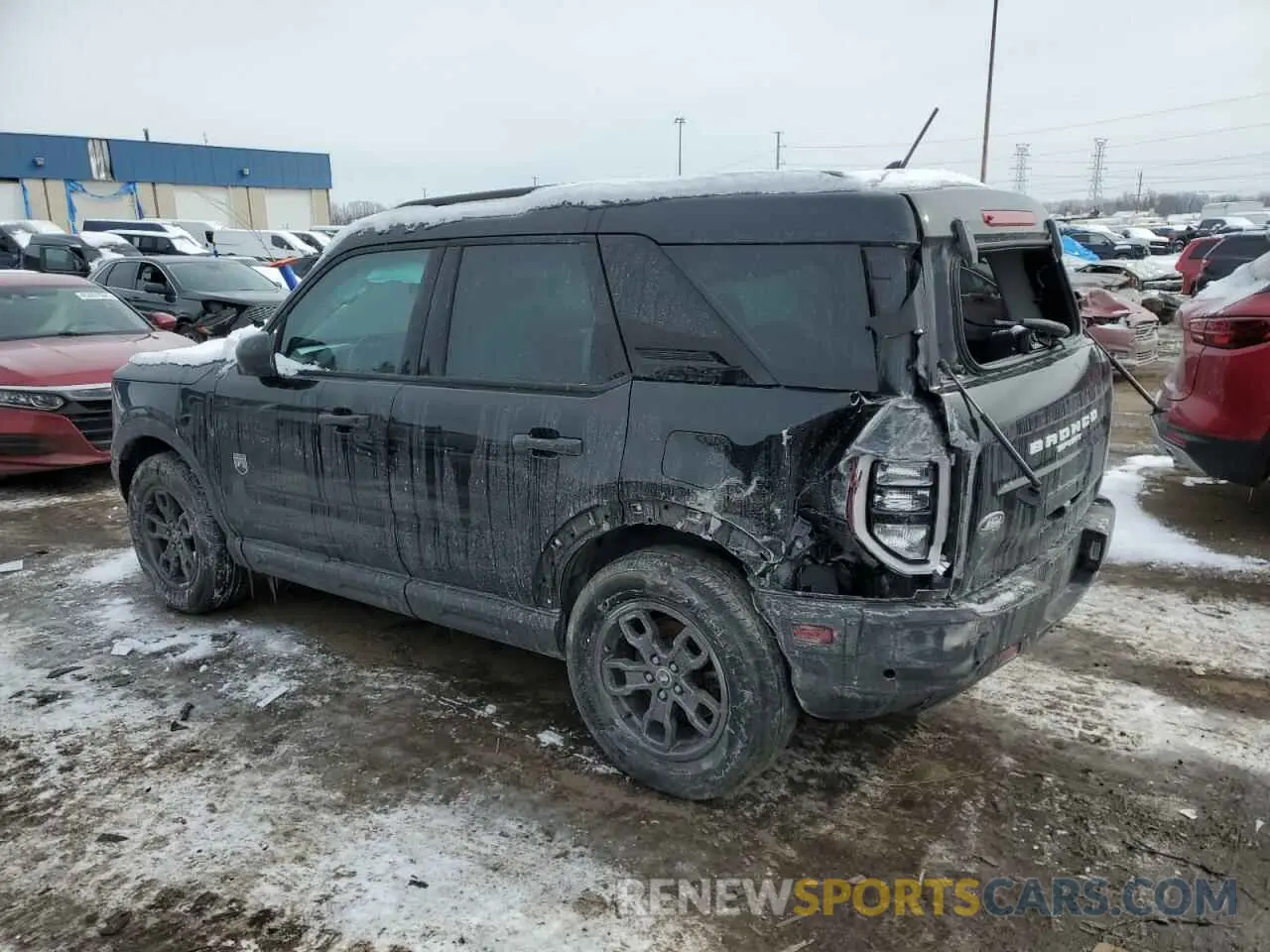 2 fotografías del automóvil dañado 3FMCR9B6XNRE32378 FORD BRONCO 2022