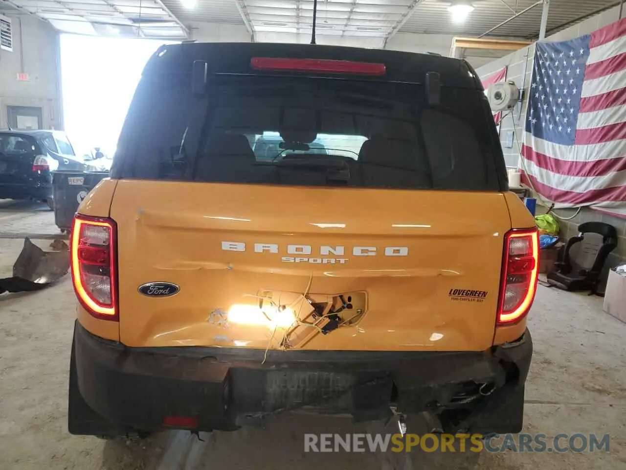 6 fotografías del automóvil dañado 3FMCR9D91NRD15098 FORD BRONCO 2022