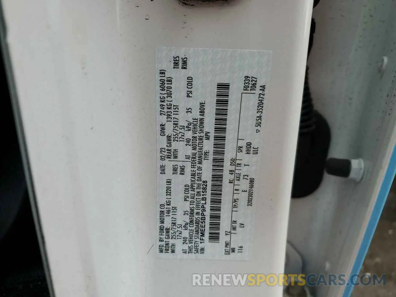 12 fotografías del automóvil dañado 1FMEE5BP9PLB15828 FORD BRONCO 2023