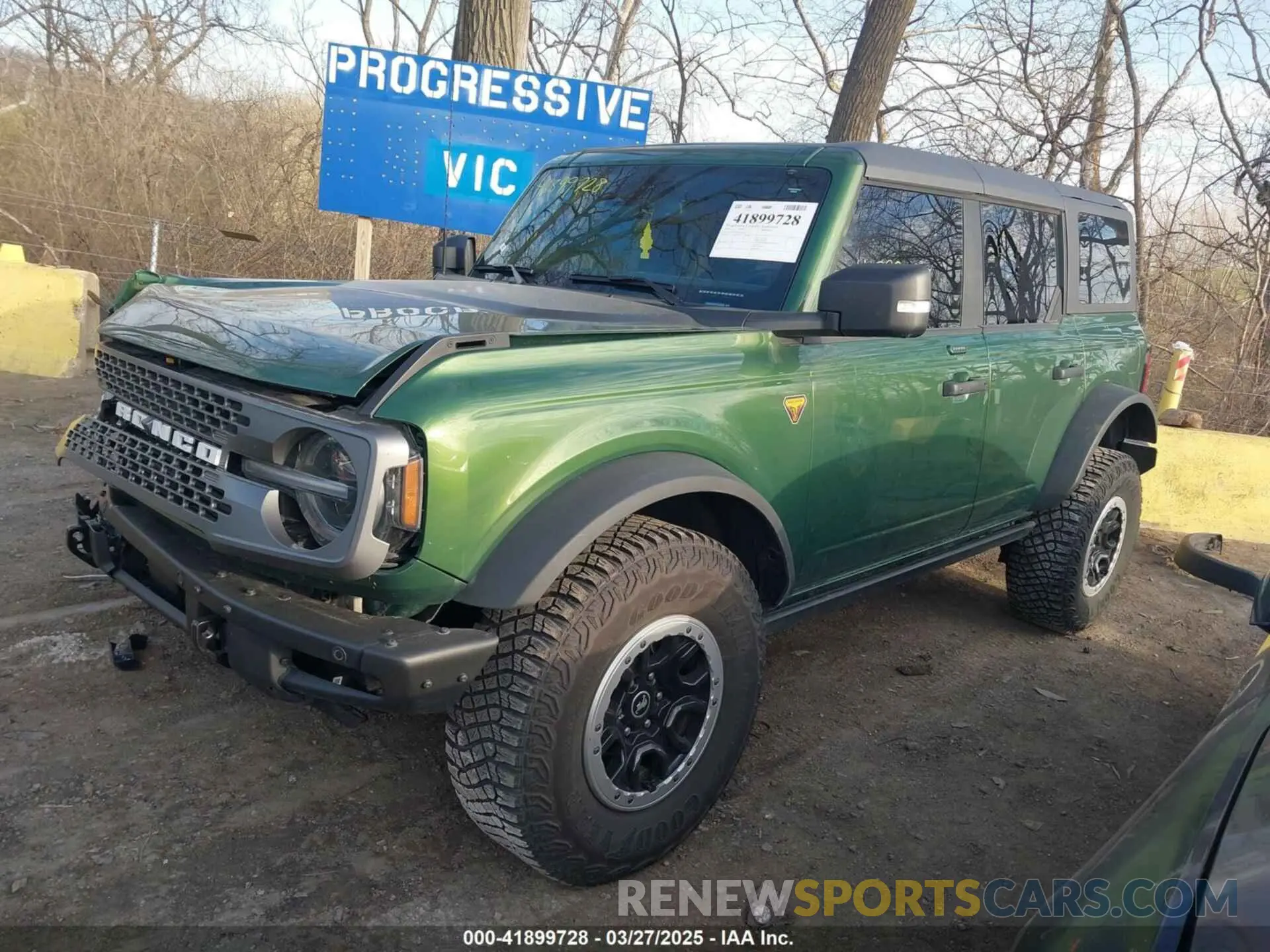 2 fotografías del automóvil dañado 1FMEE5DP2PLA95399 FORD BRONCO 2023