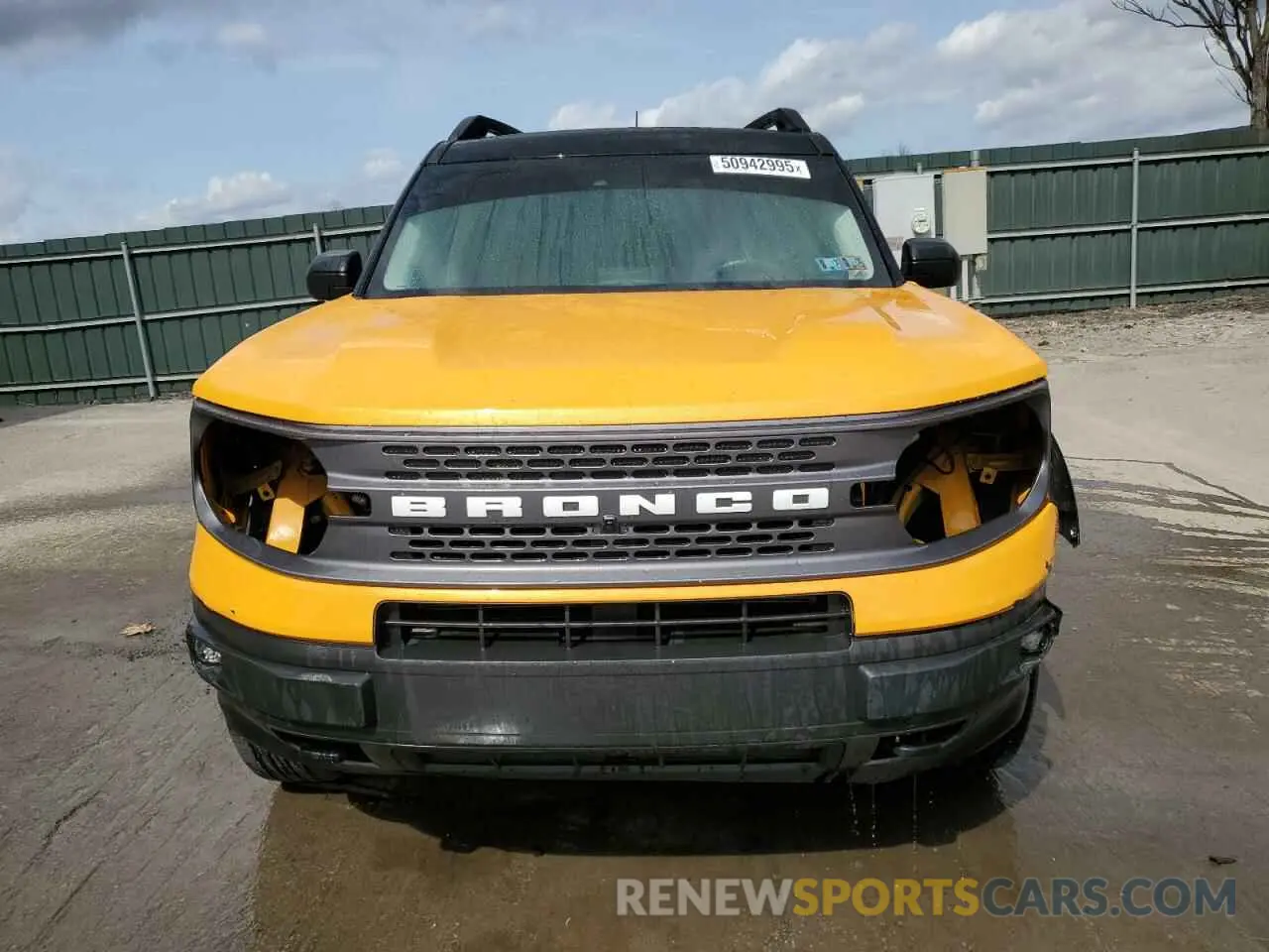 5 fotografías del automóvil dañado 3FMCR9D92PRD05814 FORD BRONCO 2023