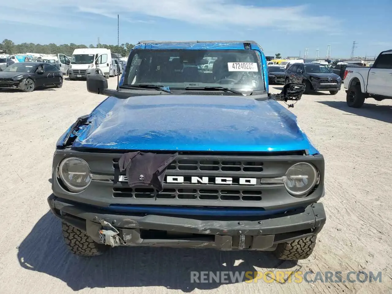 5 fotografías del automóvil dañado 1FMDE1AH3RLA45289 FORD BRONCO BLA 2024