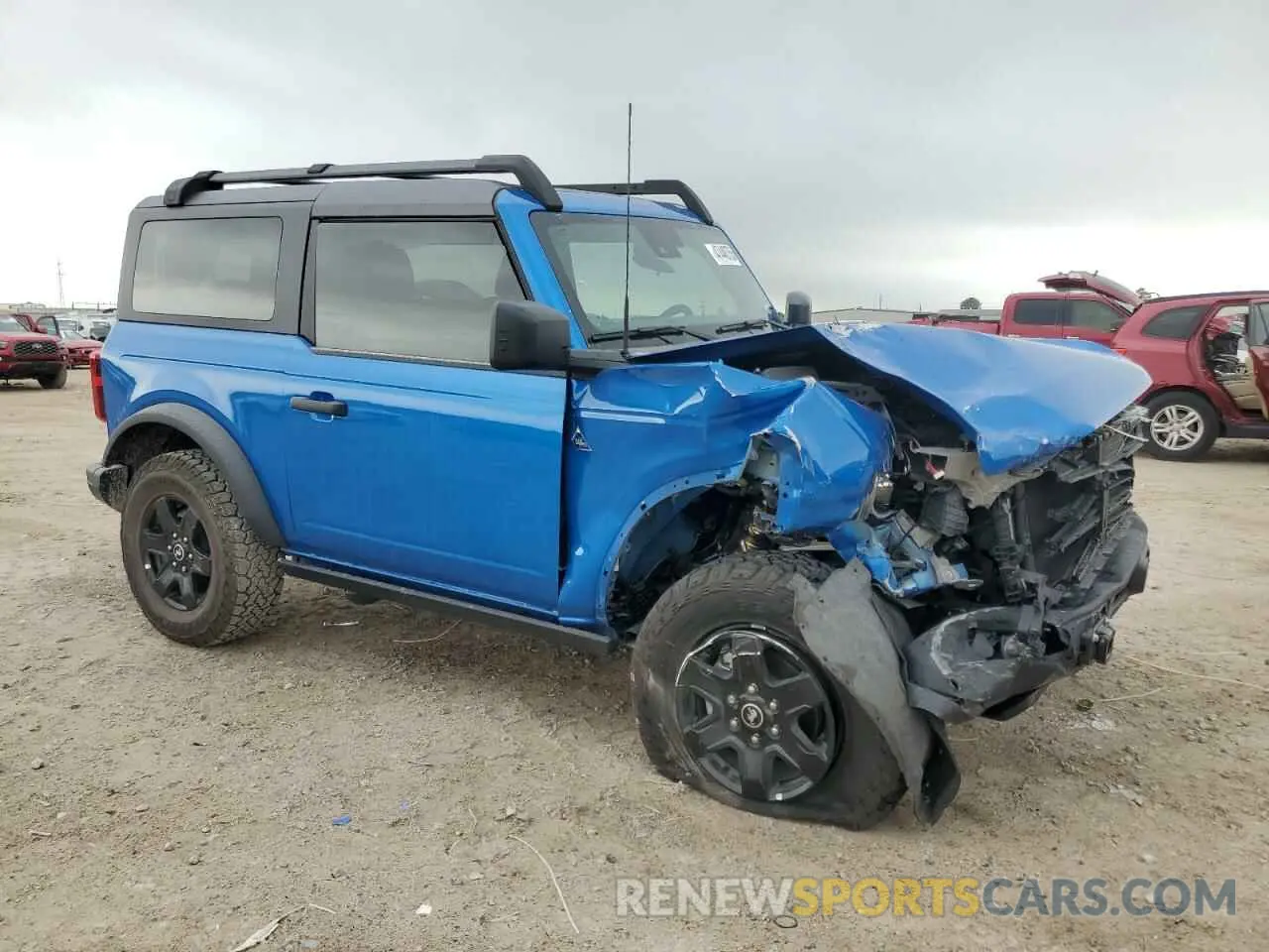 4 fotografías del automóvil dañado 1FMDE1AP9RLA70527 FORD BRONCO BLA 2024