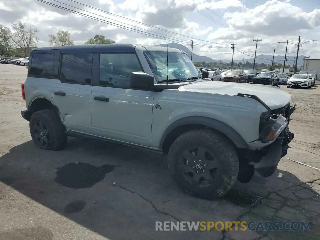 4 fotografías del automóvil dañado 1FMDE1BH9RLB26151 FORD BRONCO BLA 2024