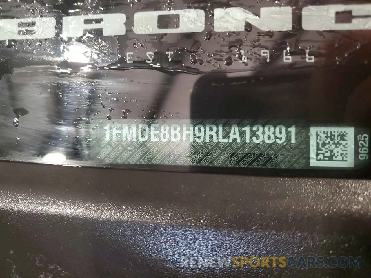 12 fotografías del automóvil dañado 1FMDE8BH9RLA13891 FORD BRONCO OUT 2024