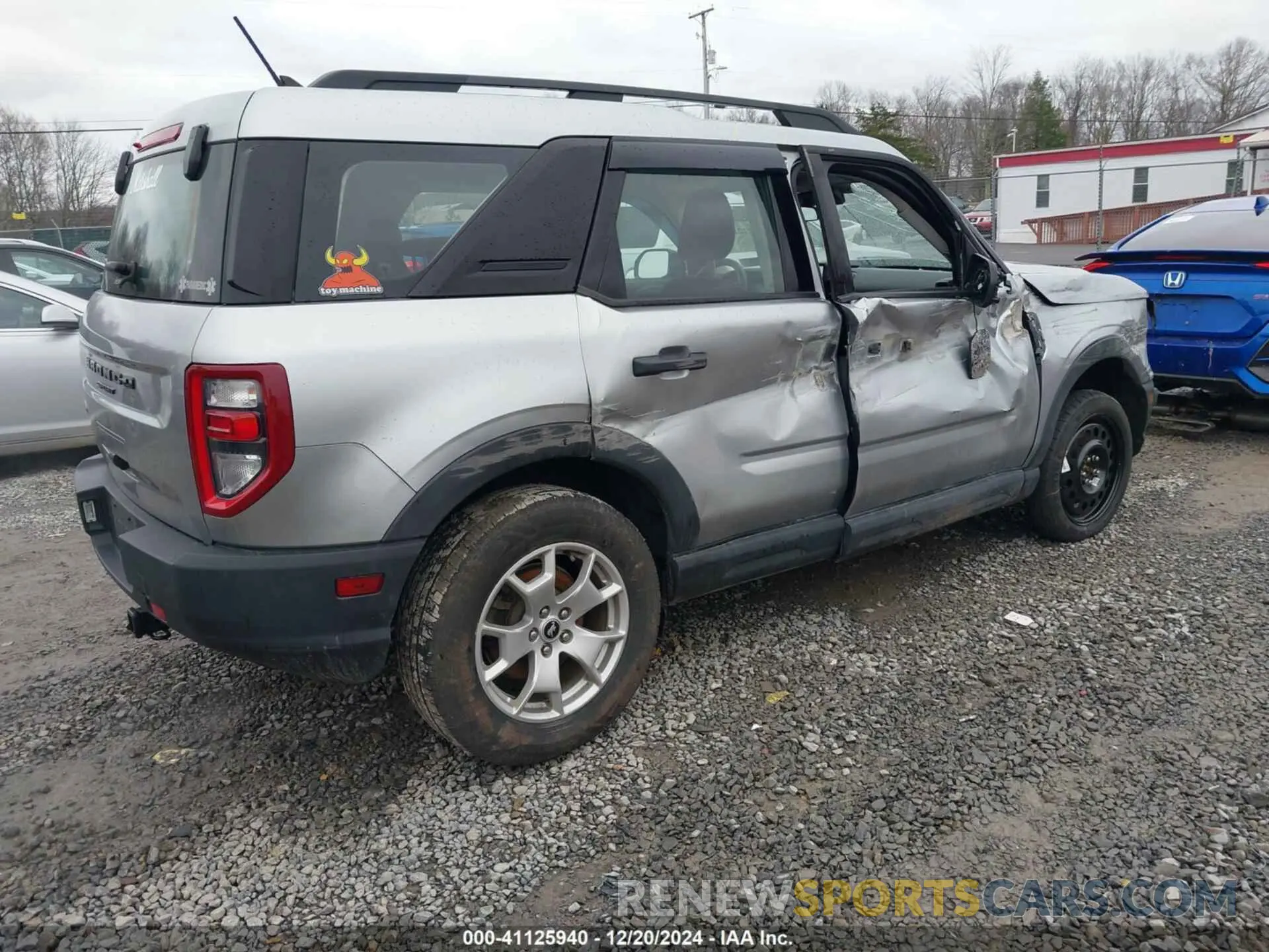 4 fotografías del automóvil dañado 3FMCR9A64MRA21686 FORD BRONCO SPORT 2021