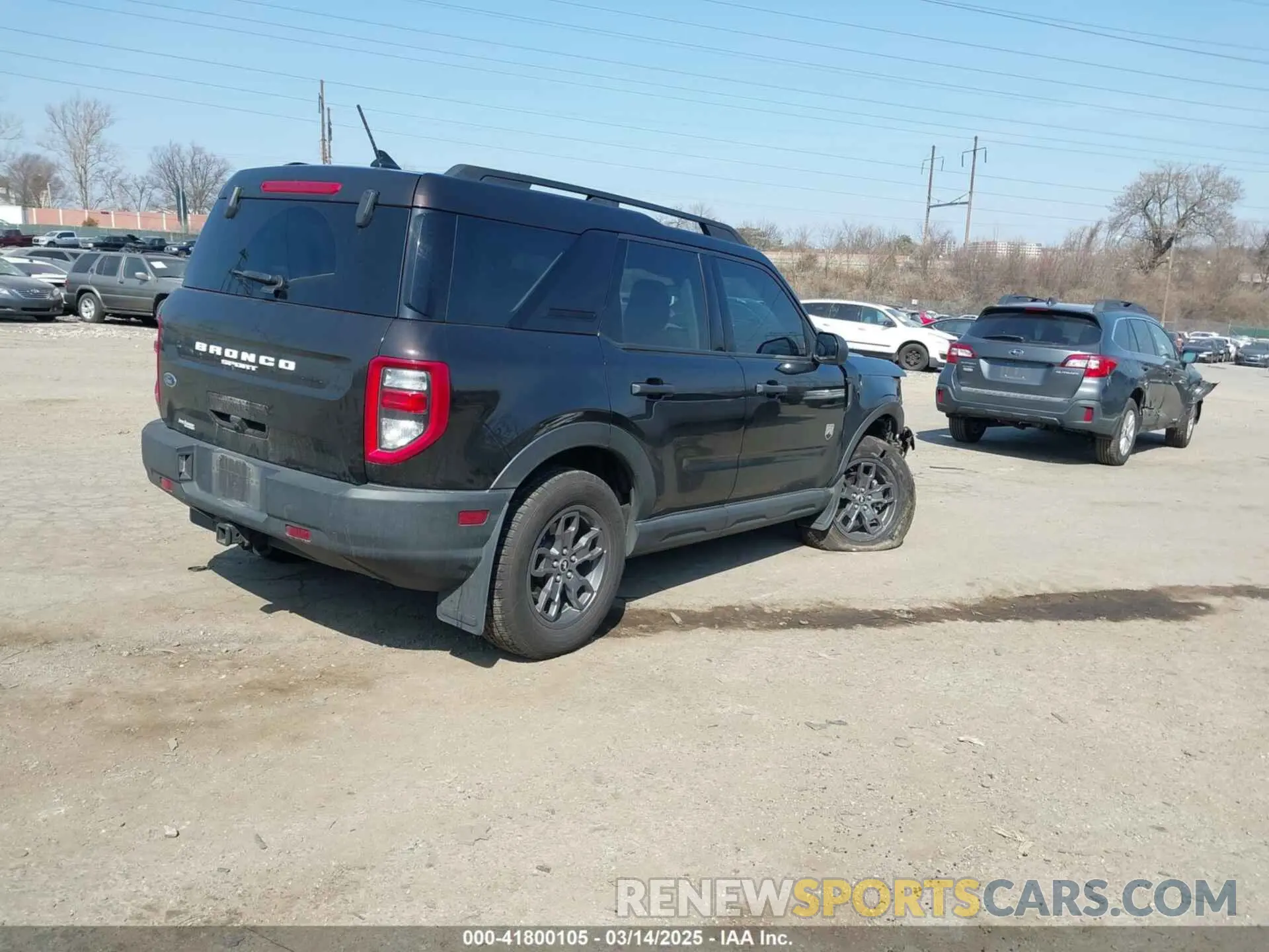 4 fotografías del automóvil dañado 3FMCR9B61MRA10790 FORD BRONCO SPORT 2021