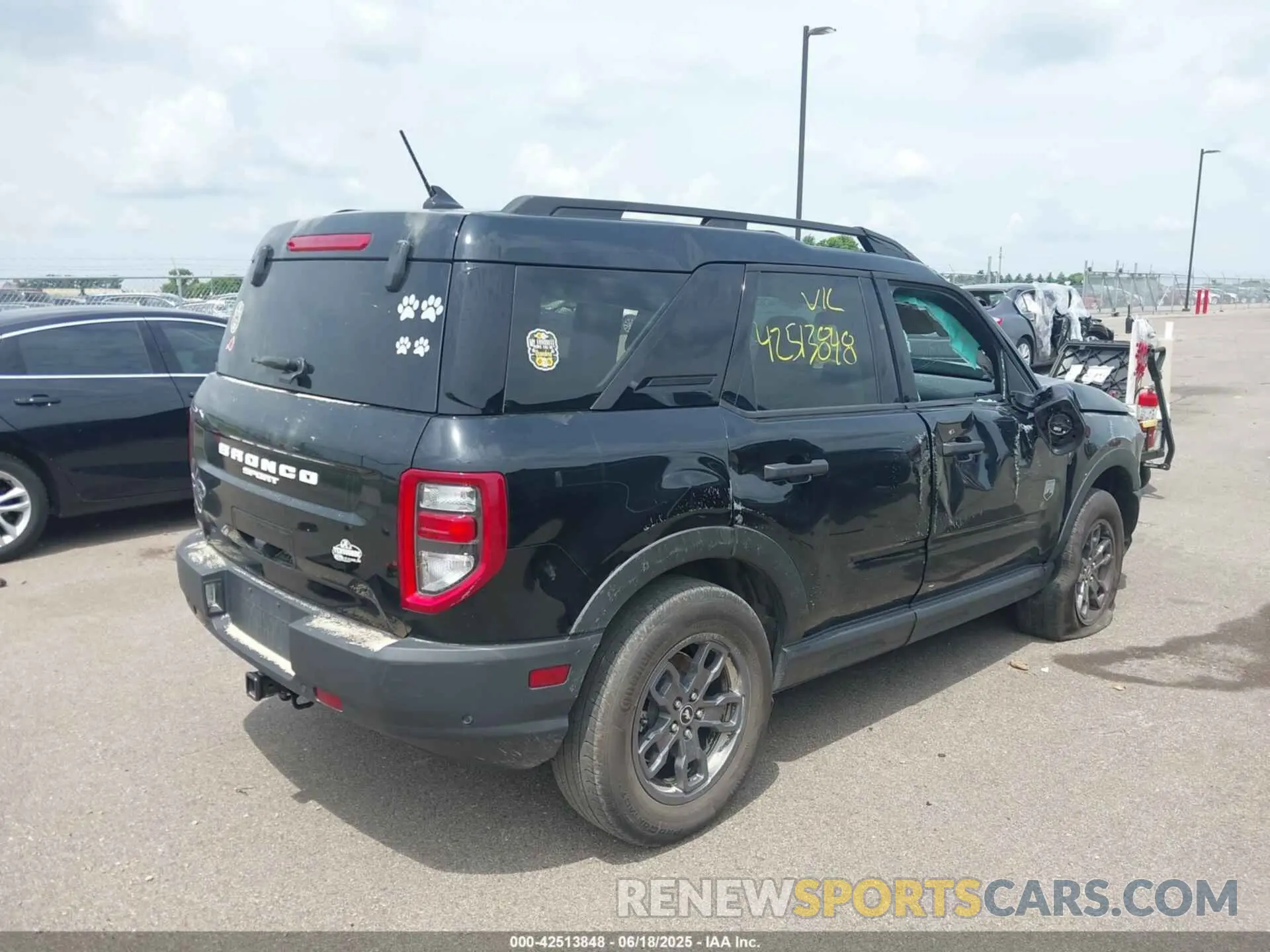4 fotografías del automóvil dañado 3FMCR9B61NRE08731 FORD BRONCO SPORT 2022