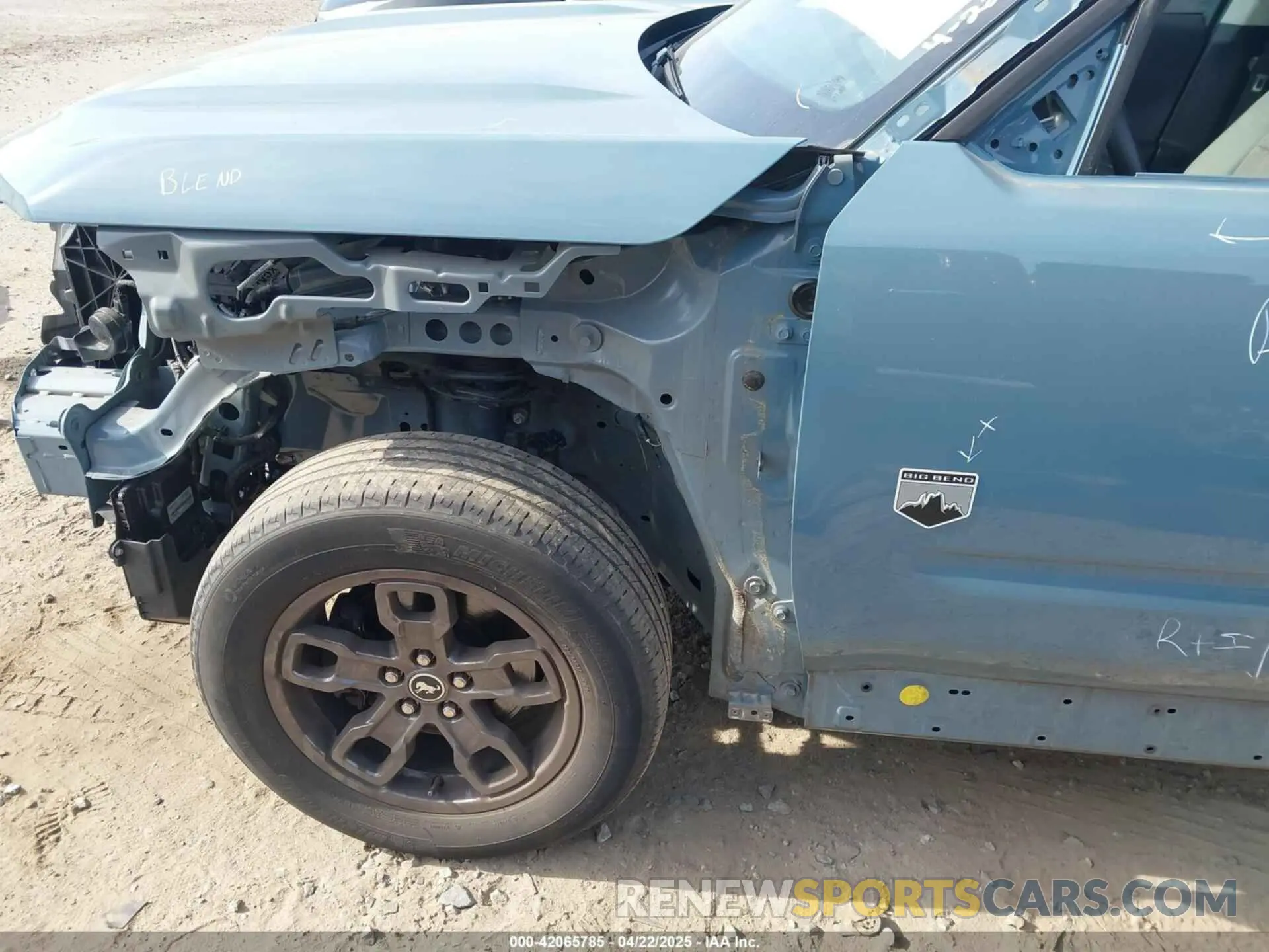 18 fotografías del automóvil dañado 3FMCR9B6XNRD65085 FORD BRONCO SPORT 2022